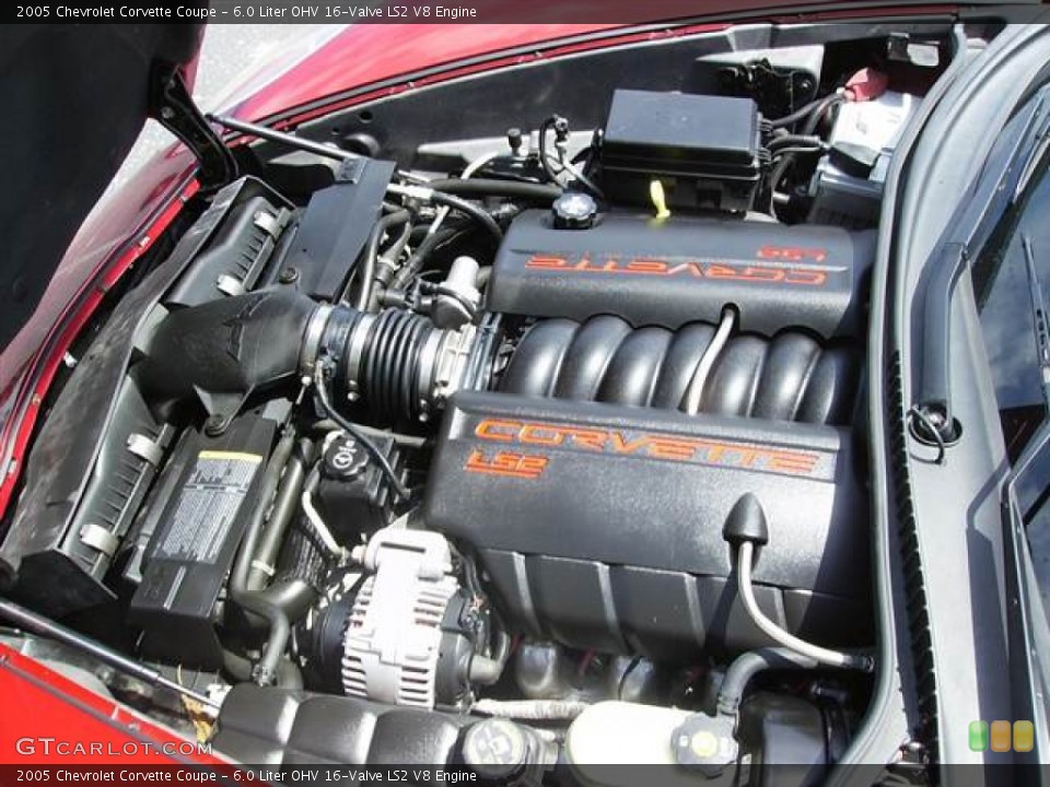 6.0 Liter OHV 16-Valve LS2 V8 Engine for the 2005 Chevrolet Corvette #63525798