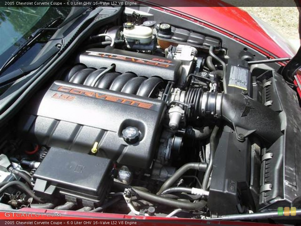 6.0 Liter OHV 16-Valve LS2 V8 Engine for the 2005 Chevrolet Corvette #63525806