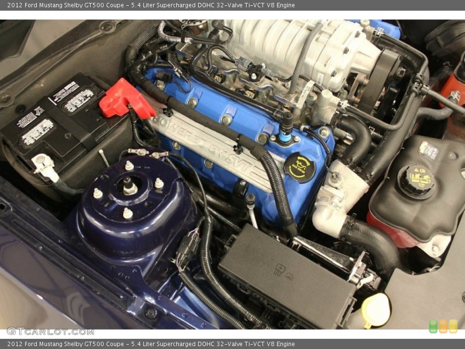 5.4 Liter Supercharged DOHC 32-Valve Ti-VCT V8 Engine for the 2012 Ford Mustang #63557334