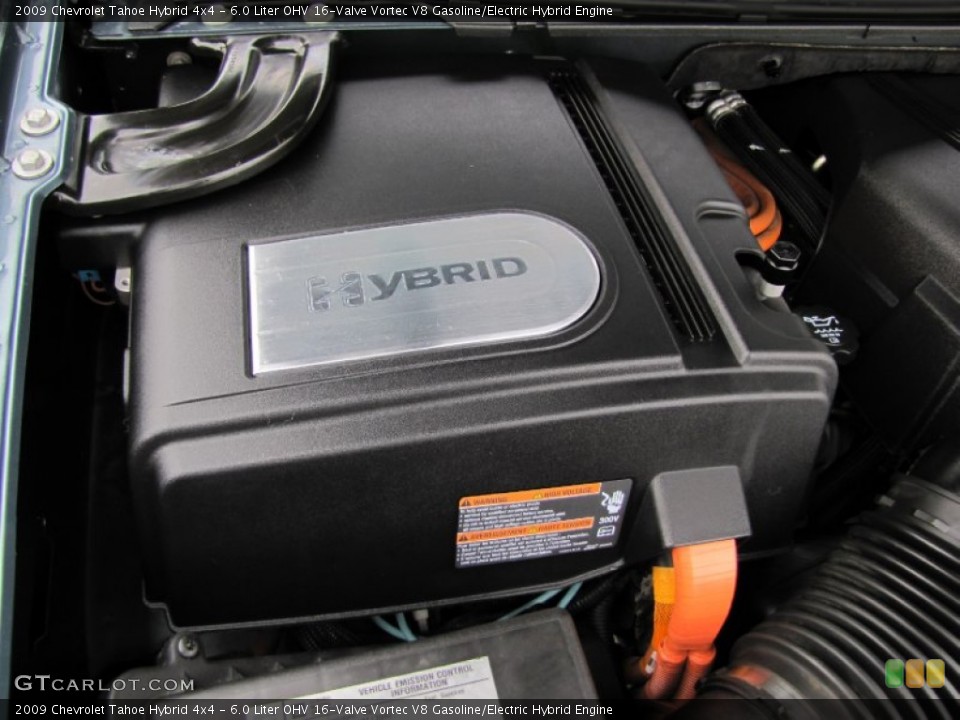 6.0 Liter OHV 16-Valve Vortec V8 Gasoline/Electric Hybrid Engine for the 2009 Chevrolet Tahoe #63560944