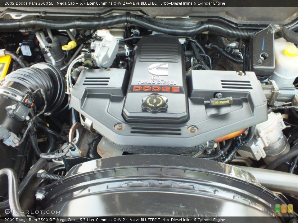 6.7 Liter Cummins OHV 24-Valve BLUETEC Turbo-Diesel Inline 6 Cylinder Engine for the 2009 Dodge Ram 3500 #63600019