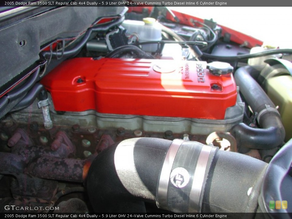 5.9 Liter OHV 24-Valve Cummins Turbo Diesel Inline 6 Cylinder Engine for the 2005 Dodge Ram 3500 #63613009