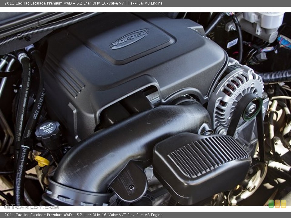 6.2 Liter OHV 16-Valve VVT Flex-Fuel V8 Engine for the 2011 Cadillac Escalade #63621010