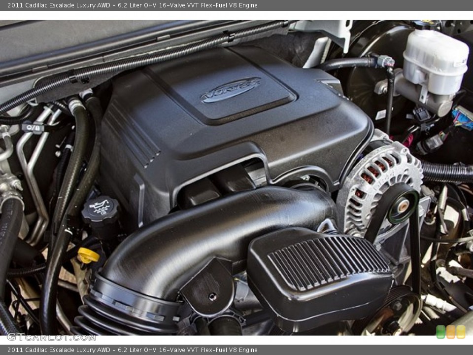 6.2 Liter OHV 16-Valve VVT Flex-Fuel V8 Engine for the 2011 Cadillac Escalade #63621622