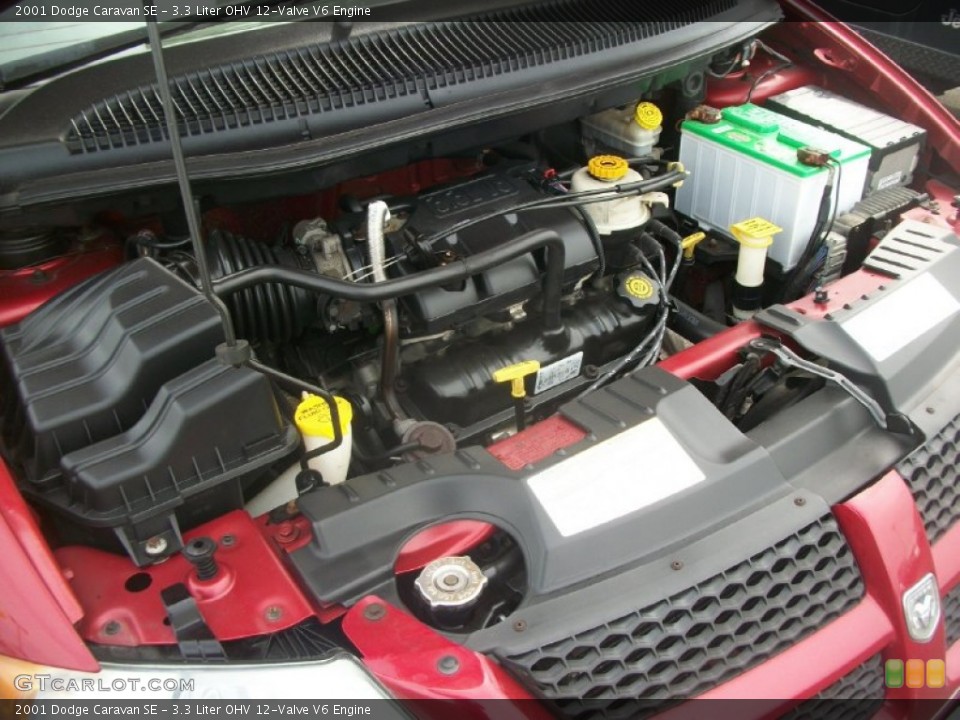 3.3 Liter OHV 12-Valve V6 2001 Dodge Caravan Engine