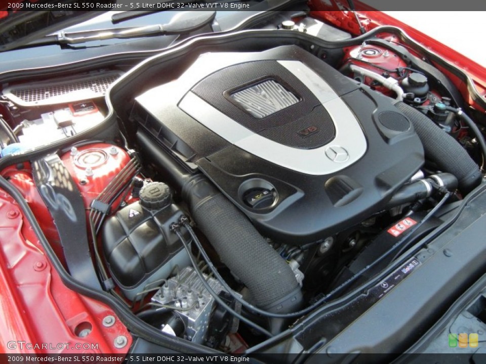 5.5 Liter DOHC 32-Valve VVT V8 Engine for the 2009 Mercedes-Benz SL #63639505