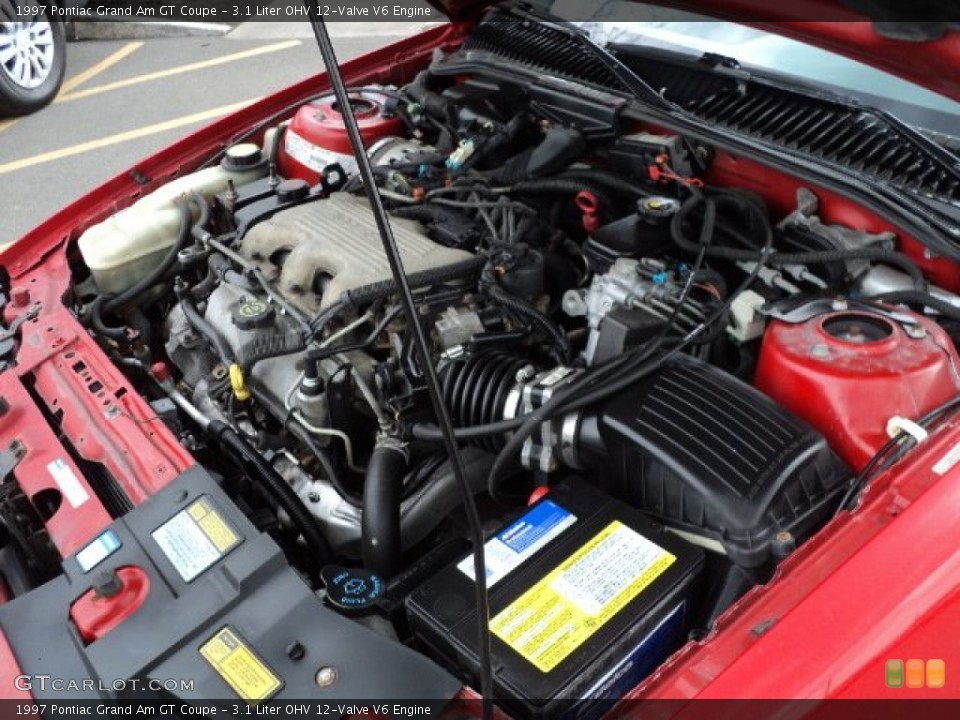 3.1 Liter OHV 12-Valve V6 1997 Pontiac Grand Am Engine