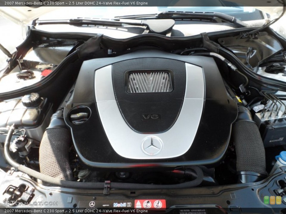 2.5 Liter DOHC 24-Valve Flex-Fuel V6 Engine for the 2007 Mercedes-Benz C #63649940