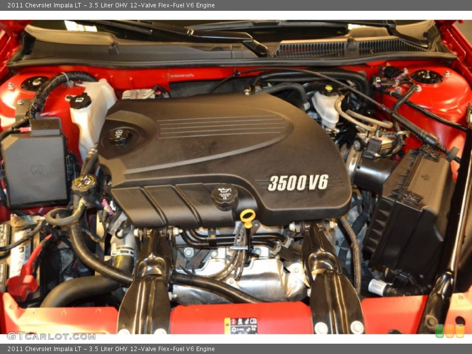 3.5 Liter OHV 12-Valve Flex-Fuel V6 Engine for the 2011 Chevrolet Impala #63704011