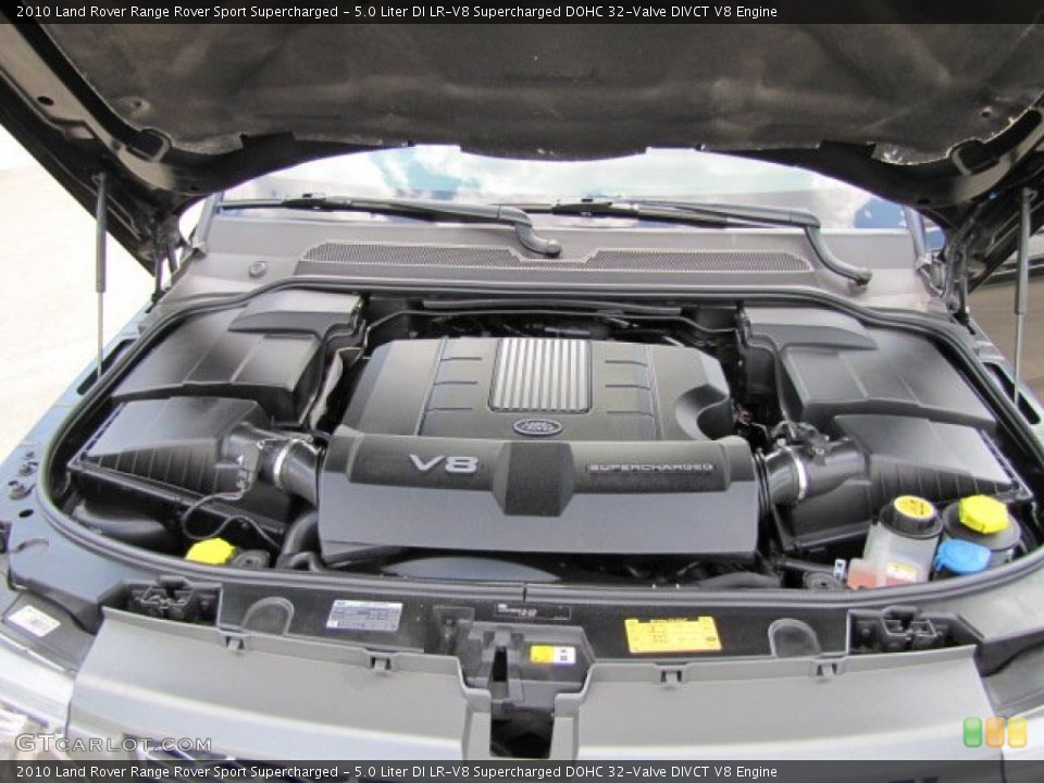 5.0 Liter DI LR-V8 Supercharged DOHC 32-Valve DIVCT V8 Engine for the 2010 Land Rover Range Rover Sport #63714190