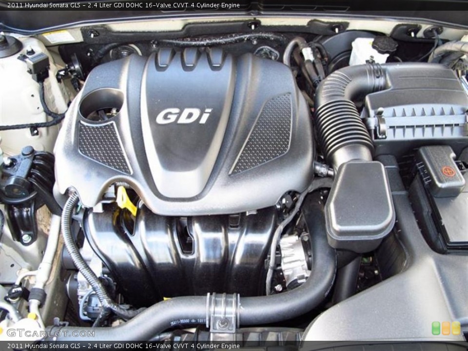 2.4 Liter GDI DOHC 16-Valve CVVT 4 Cylinder Engine for the 2011 Hyundai Sonata #63754789
