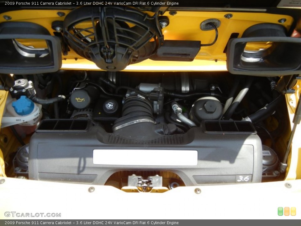 3.6 Liter DOHC 24V VarioCam DFI Flat 6 Cylinder Engine for the 2009 Porsche 911 #63814389