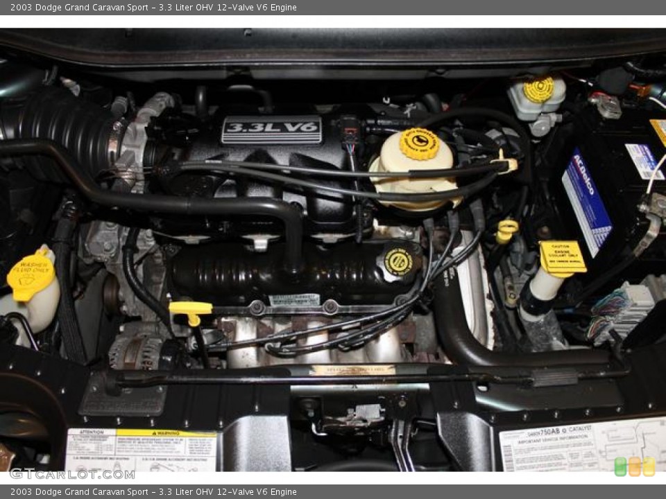 3.3 Liter OHV 12-Valve V6 Engine for the 2003 Dodge Grand Caravan #63834894