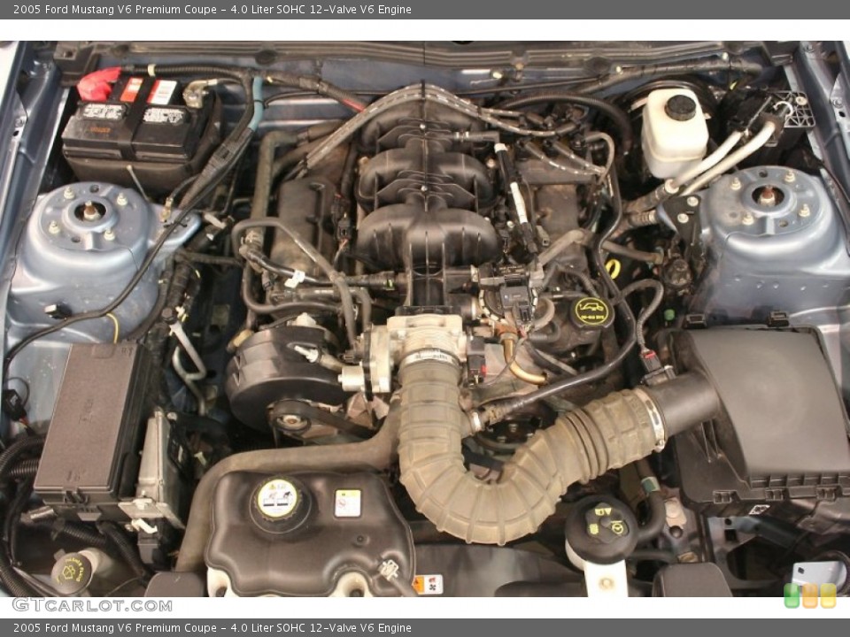 4.0 Liter SOHC 12-Valve V6 Engine for the 2005 Ford Mustang #63838287