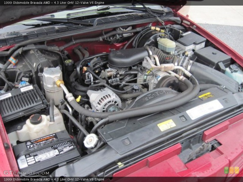 4.3 Liter OHV 12-Valve V6 1999 Oldsmobile Bravada Engine