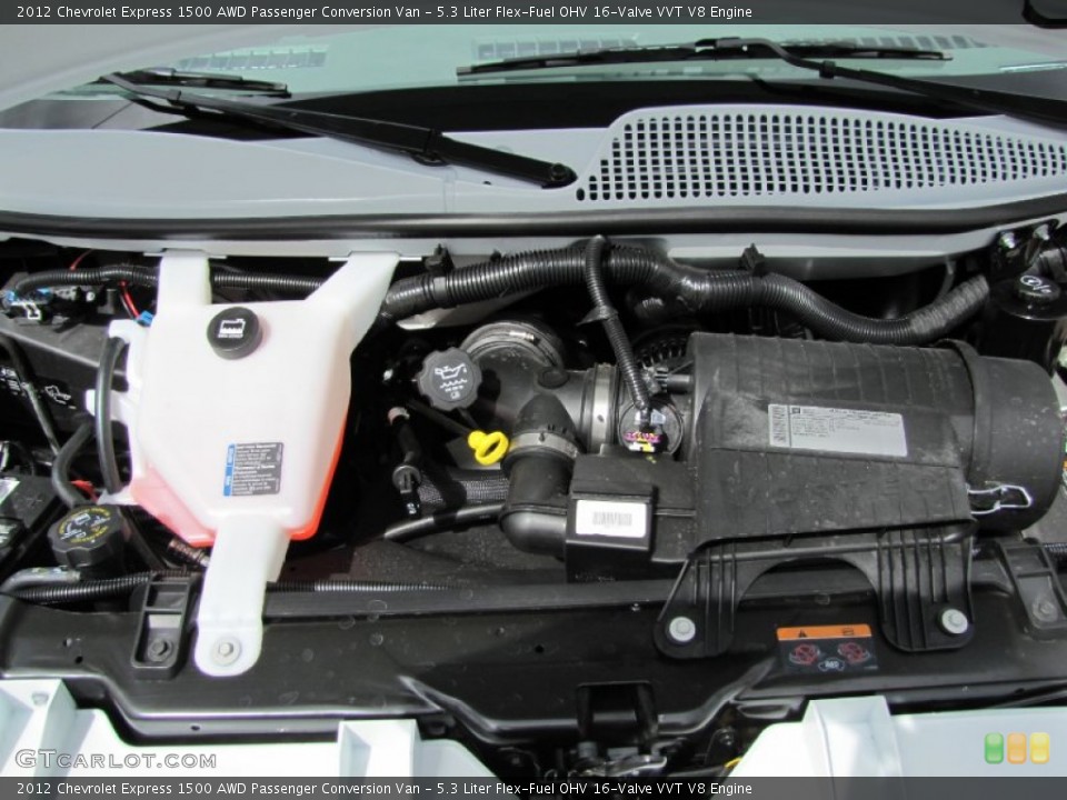 5.3 Liter Flex-Fuel OHV 16-Valve VVT V8 2012 Chevrolet Express Engine