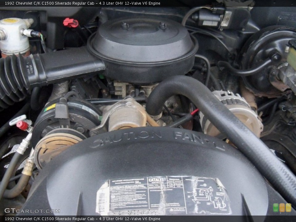 4.3 Liter OHV 12-Valve V6 Engine for the 1992 Chevrolet C/K #63846750