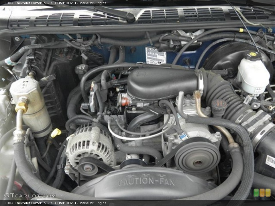 4.3 Liter OHV 12 Valve V6 Engine for the 2004 Chevrolet Blazer #63855326