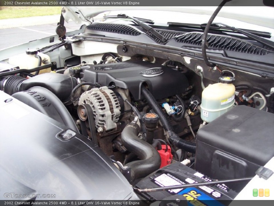 8.1 Liter OHV 16-Valve Vortec V8 Engine for the 2002 Chevrolet Avalanche #63866158