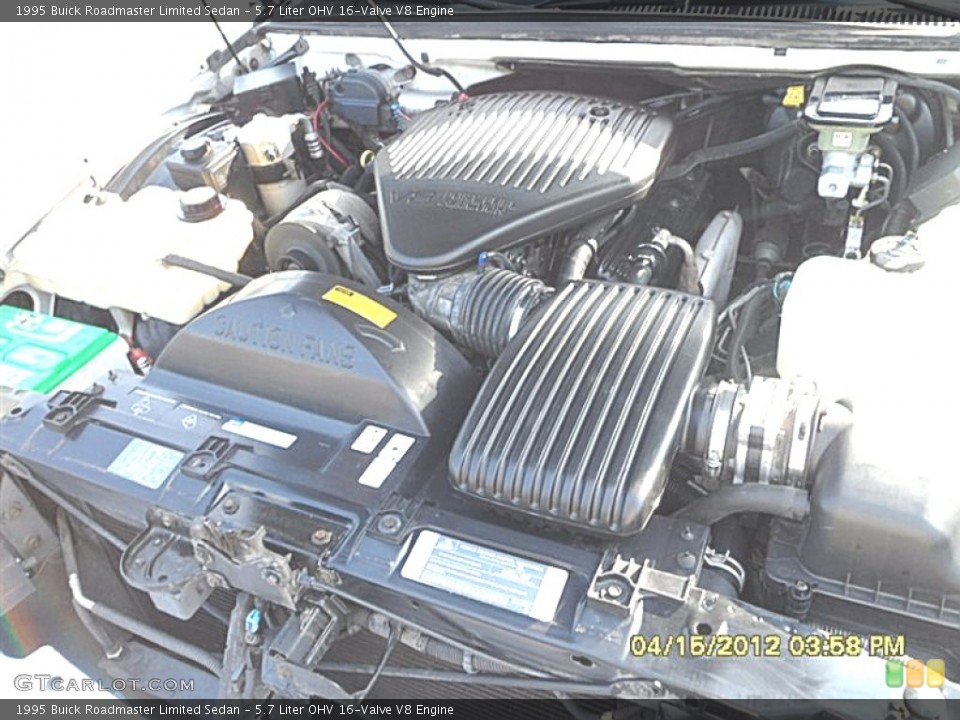 5.7 Liter OHV 16-Valve V8 Engine for the 1995 Buick Roadmaster #63877397