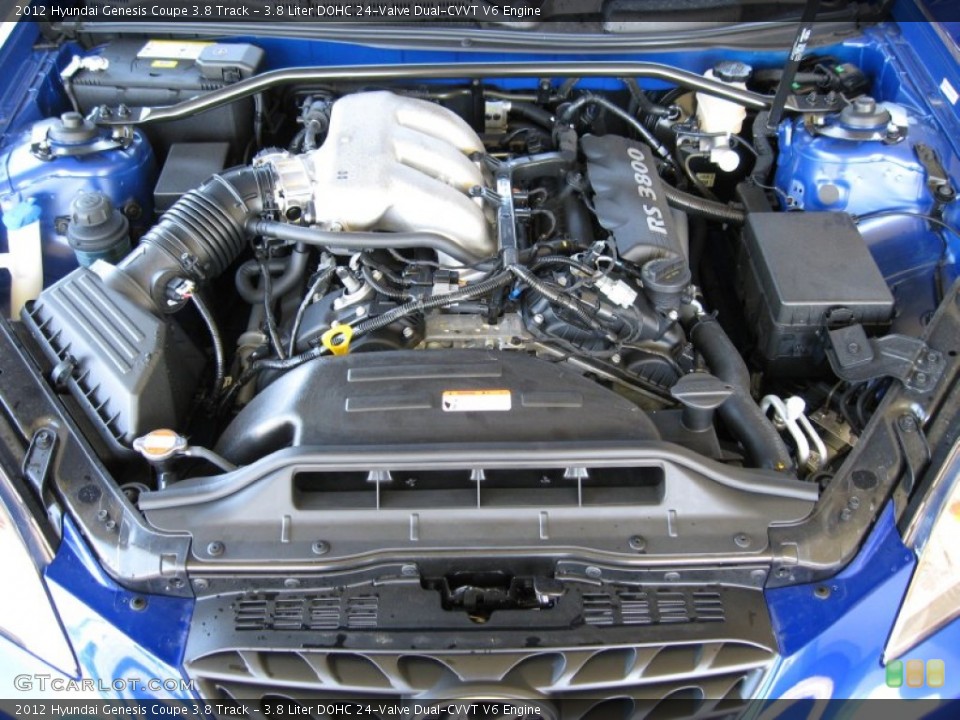 3.8 Liter DOHC 24-Valve Dual-CVVT V6 Engine for the 2012 Hyundai Genesis Coupe #63885710