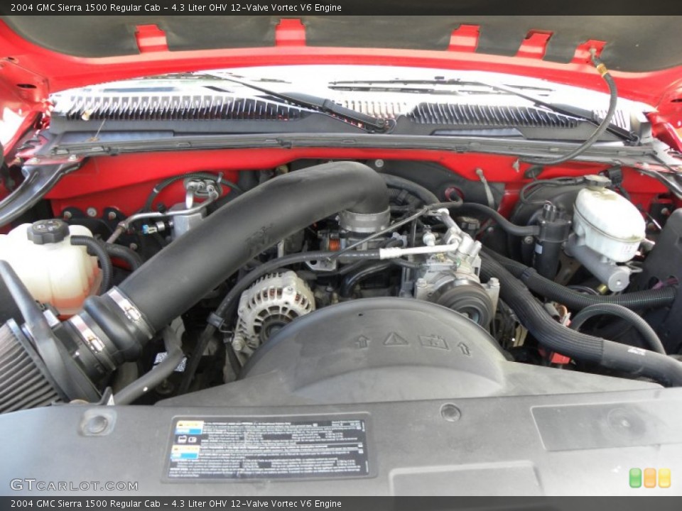 4.3 Liter OHV 12-Valve Vortec V6 Engine for the 2004 GMC Sierra 1500 #63896894