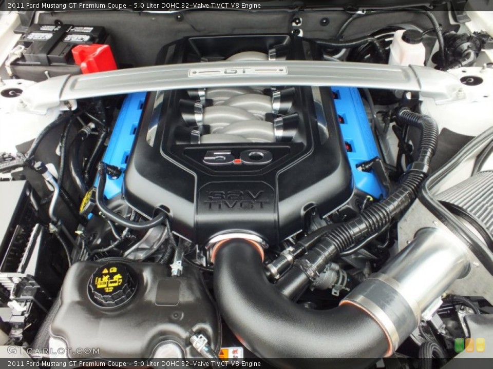 5.0 Liter DOHC 32-Valve TiVCT V8 Engine for the 2011 Ford Mustang #63917973