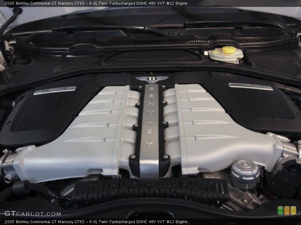 6.0L Twin-Turbocharged DOHC 48V VVT W12 Engine for the 2005 Bentley Continental GT #63925861