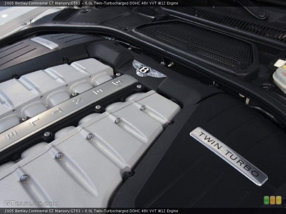6.0L Twin-Turbocharged DOHC 48V VVT W12 Engine for the 2005 Bentley Continental GT #63925889