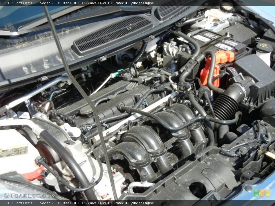 1.6 Liter DOHC 16-Valve Ti-VCT Duratec 4 Cylinder Engine for the 2012 Ford Fiesta #63932617