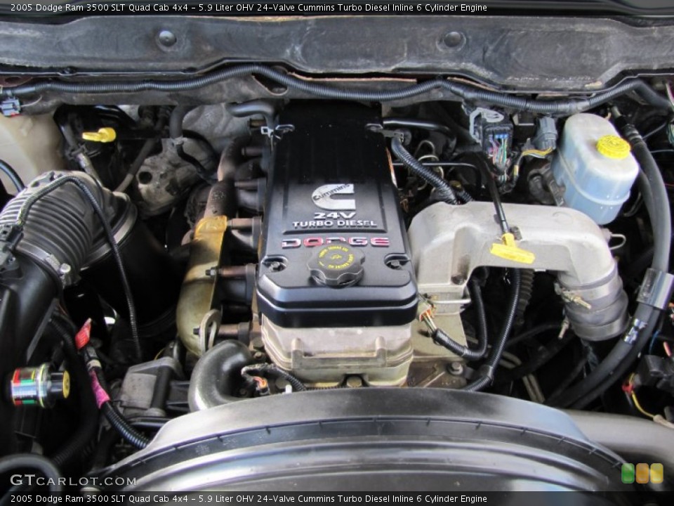 5.9 Liter OHV 24-Valve Cummins Turbo Diesel Inline 6 Cylinder Engine for the 2005 Dodge Ram 3500 #63975036