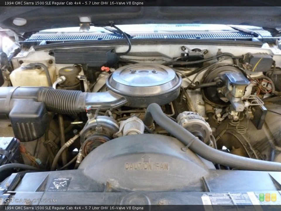5.7 Liter OHV 16-Valve V8 Engine for the 1994 GMC Sierra 1500 #63988560