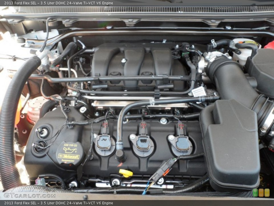 3.5 Liter DOHC 24-Valve Ti-VCT V6 Engine for the 2013 Ford Flex #64008036