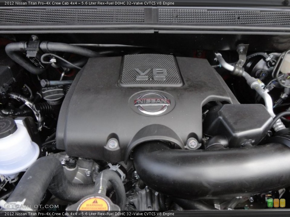 5.6 Liter Flex-Fuel DOHC 32-Valve CVTCS V8 Engine for the 2012 Nissan Titan #64019436