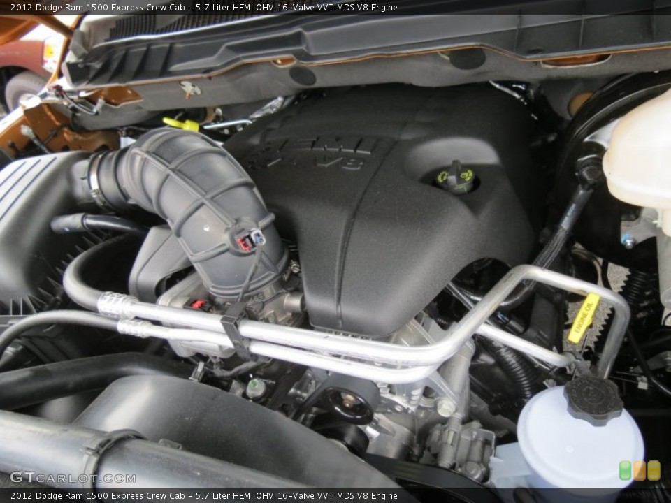 5.7 Liter HEMI OHV 16-Valve VVT MDS V8 Engine for the 2012 Dodge Ram 1500 #64044794