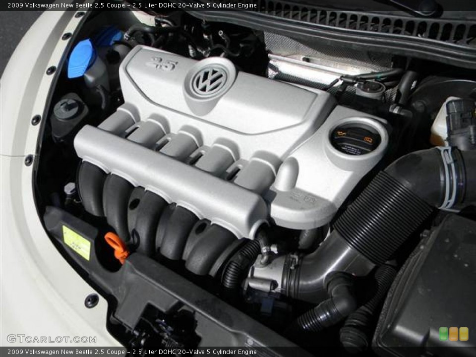 2.5 Liter DOHC 20-Valve 5 Cylinder Engine for the 2009 Volkswagen New Beetle #64053687