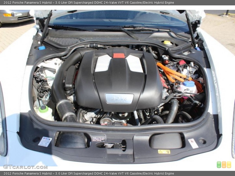 3.0 Liter DFI Supercharged DOHC 24-Valve VVT V6 Gasoline/Electric Hybrid Engine for the 2012 Porsche Panamera #64057418