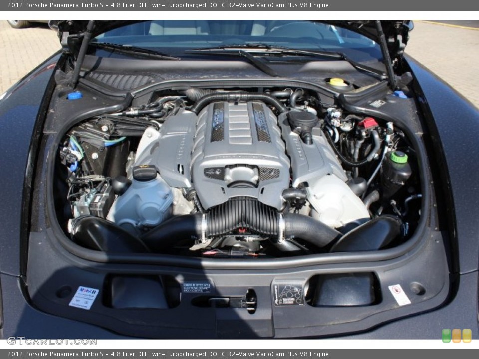 4.8 Liter DFI Twin-Turbocharged DOHC 32-Valve VarioCam Plus V8 Engine for the 2012 Porsche Panamera #64057963