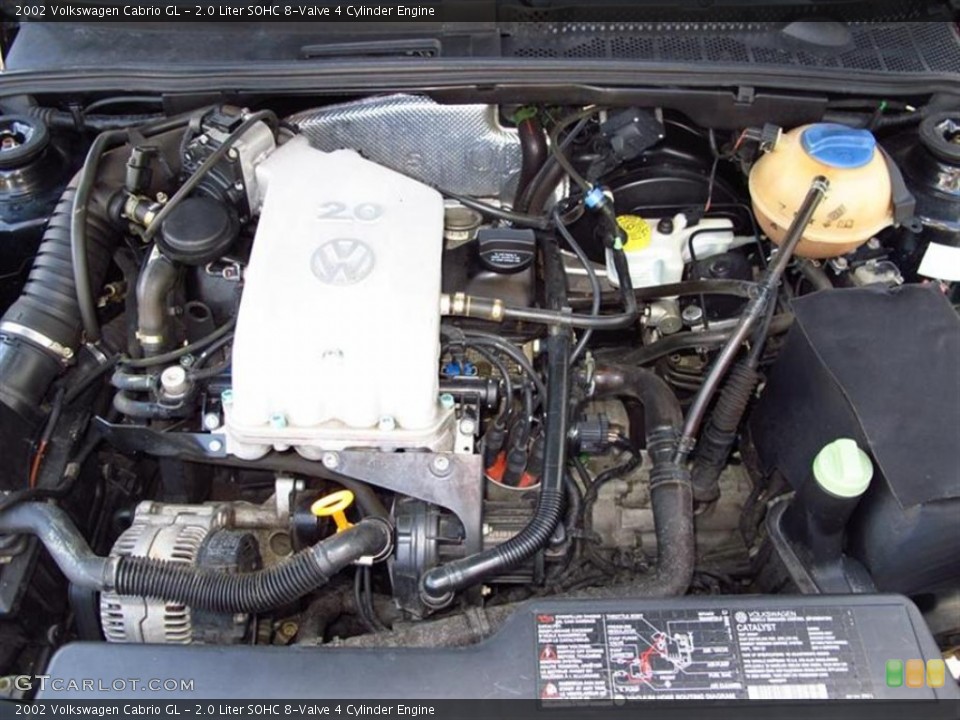 2.0 Liter SOHC 8-Valve 4 Cylinder Engine for the 2002 Volkswagen Cabrio #64067756