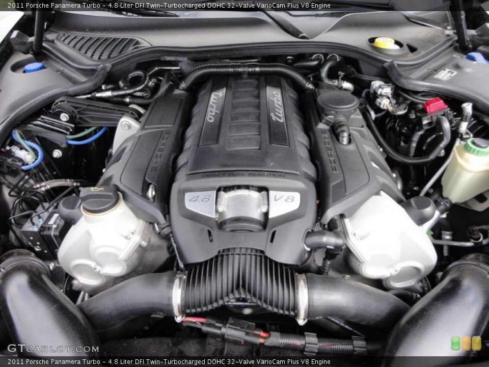 4.8 Liter DFI Twin-Turbocharged DOHC 32-Valve VarioCam Plus V8 Engine for the 2011 Porsche Panamera #64075334