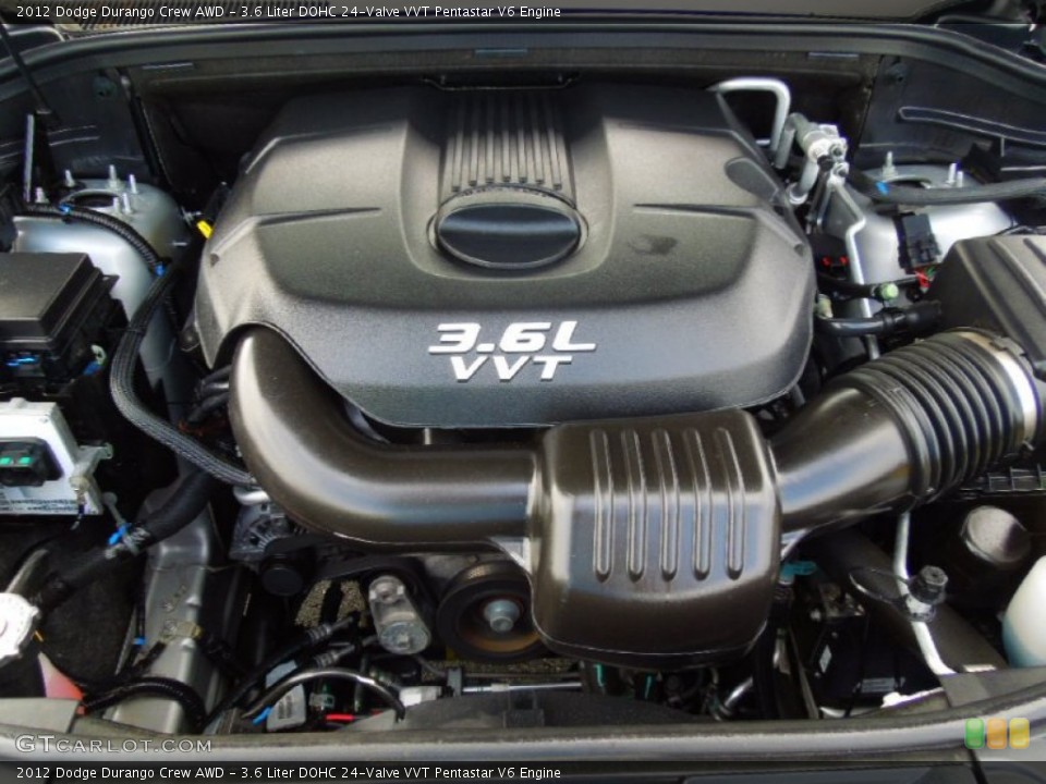 3.6 Liter DOHC 24-Valve VVT Pentastar V6 Engine for the 2012 Dodge Durango #64143467