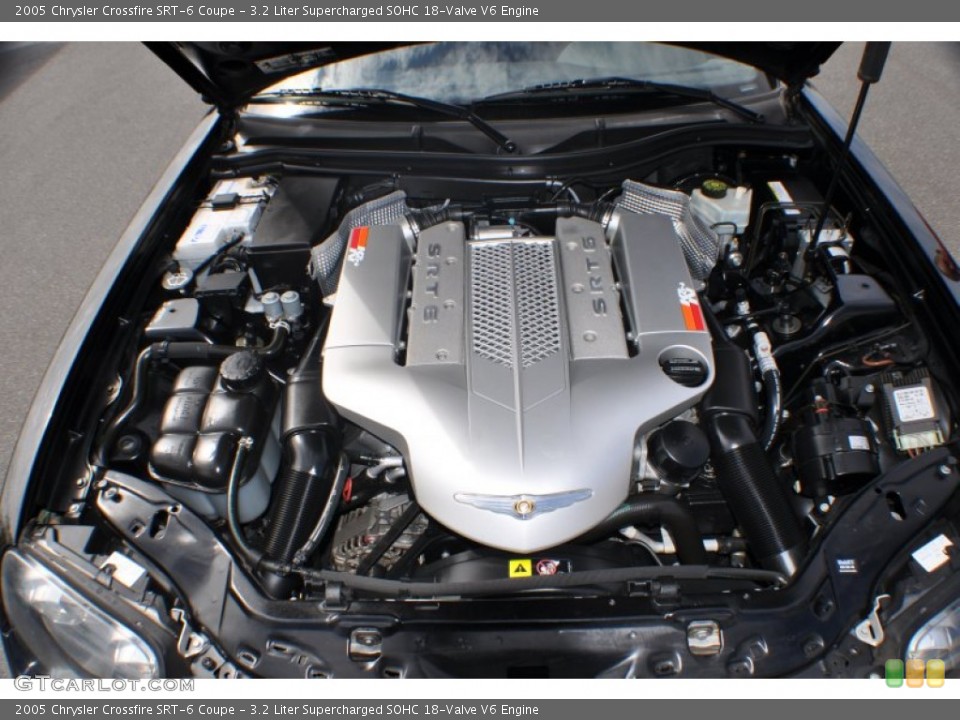 3.2 Liter Supercharged SOHC 18-Valve V6 2005 Chrysler Crossfire Engine