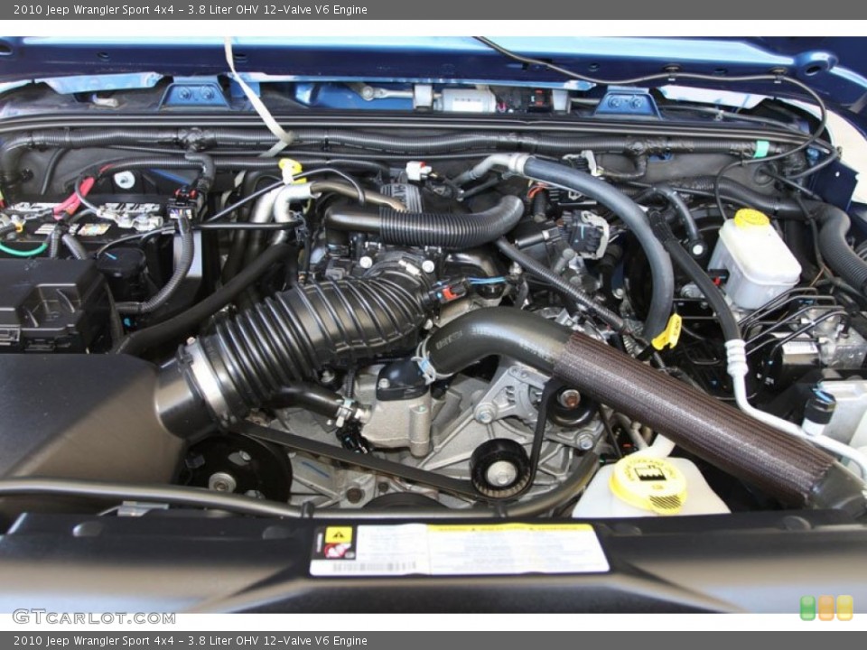 3.8 Liter OHV 12-Valve V6 Engine for the 2010 Jeep Wrangler #64213426