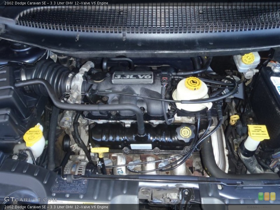 3.3 Liter OHV 12-Valve V6 2002 Dodge Caravan Engine