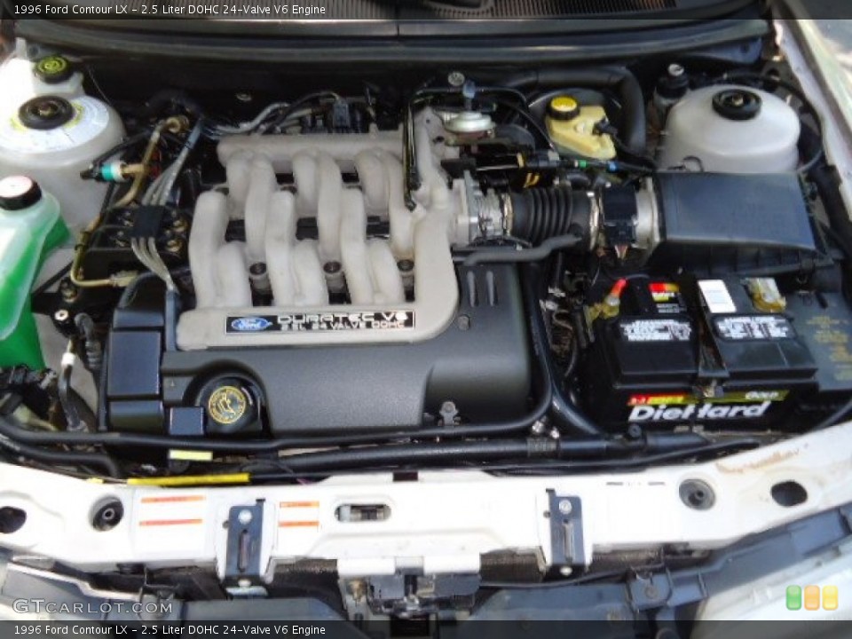 2.5 Liter DOHC 24-Valve V6 Engine for the 1996 Ford Contour #64270566