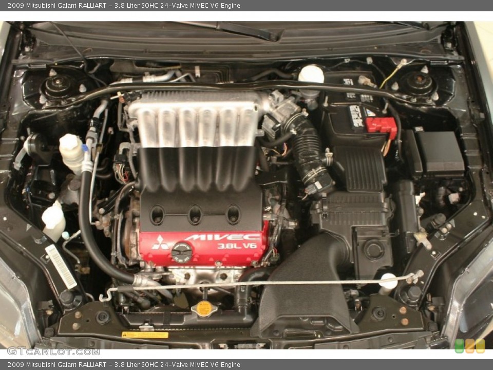 3.8 Liter SOHC 24-Valve MIVEC V6 2009 Mitsubishi Galant Engine