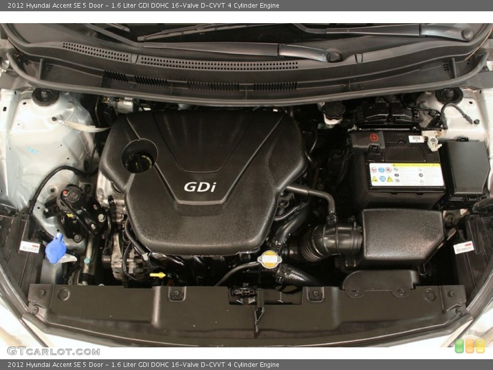 1.6 Liter GDI DOHC 16-Valve D-CVVT 4 Cylinder Engine for the 2012 Hyundai Accent #64300503