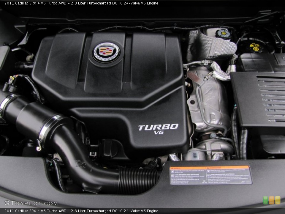 2.8 Liter Turbocharged DOHC 24-Valve V6 Engine for the 2011 Cadillac SRX #64309387