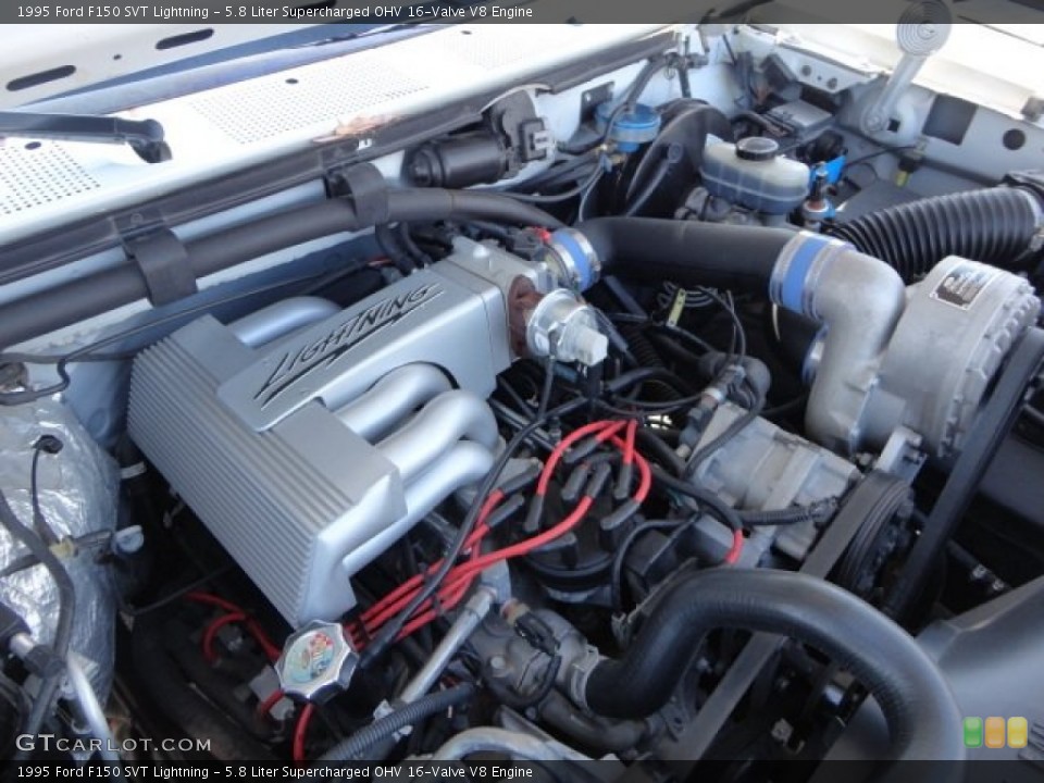 5.8 Liter Supercharged OHV 16-Valve V8 Engine for the 1995 Ford F150 #64362446