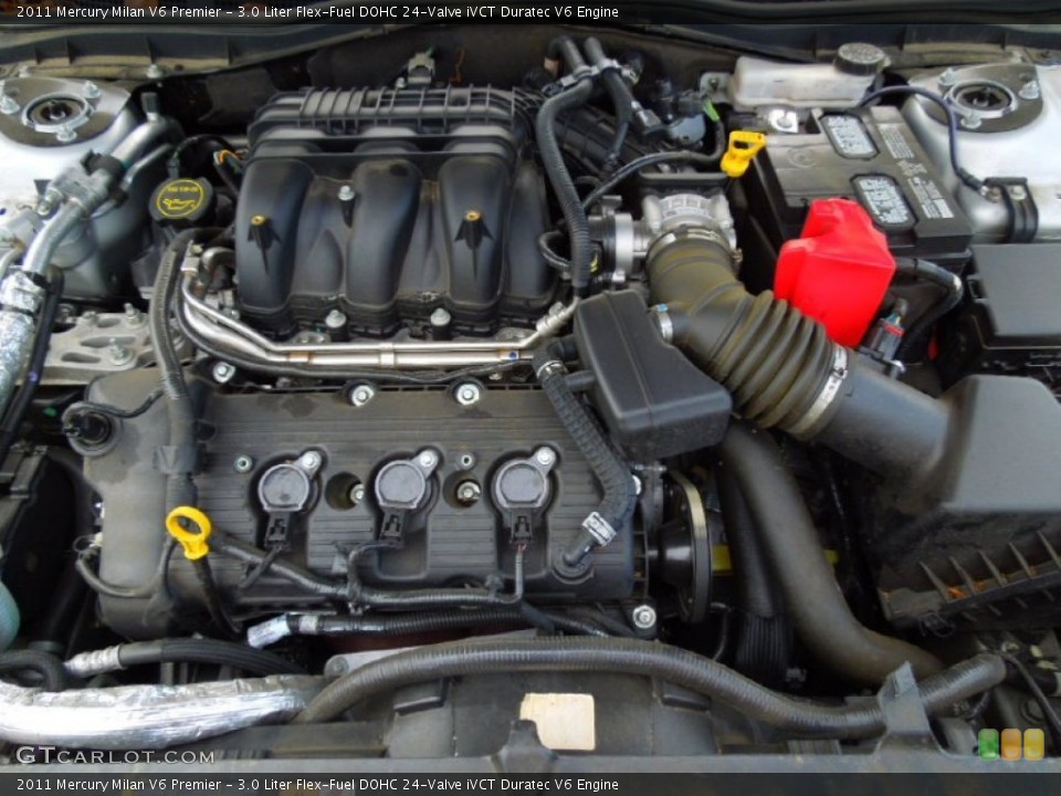 3.0 Liter Flex-Fuel DOHC 24-Valve iVCT Duratec V6 Engine for the 2011 Mercury Milan #64400042